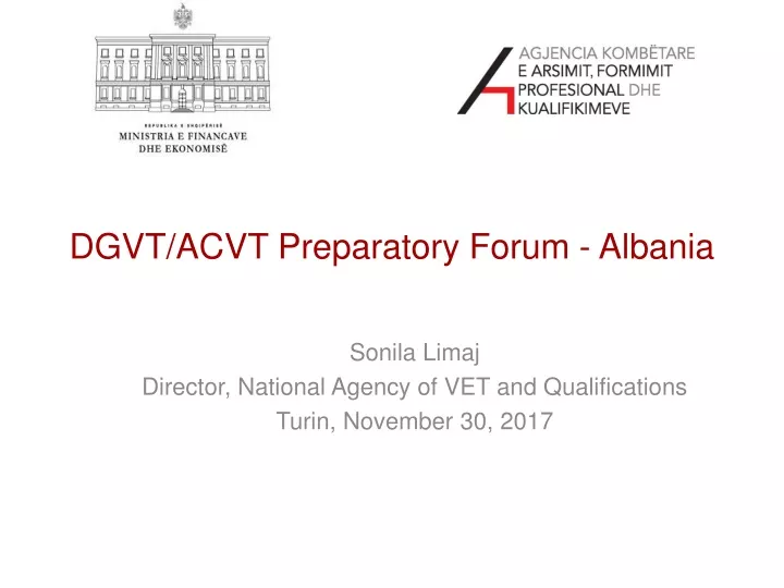 dgvt acvt preparatory forum albania