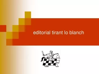 editorial tirant lo blanch