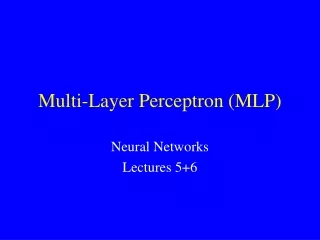 Multi-Layer Perceptron (MLP)