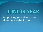 JUNIOR YEAR - slide 1