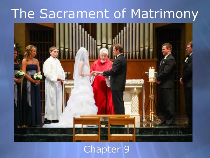 the sacrament of matrimony