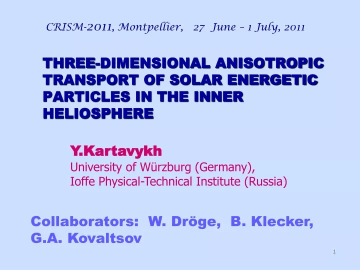 three dimensional anisotropic transport of solar energetic particles in the inner heliosphere