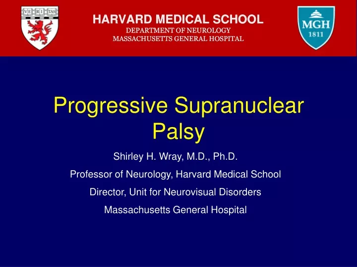 progressive supranuclear palsy