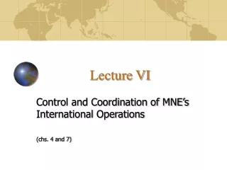 Lecture VI