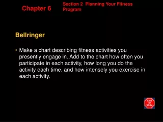 Section 2  Planning Your Fitness Program