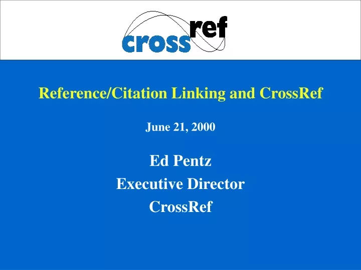 reference citation linking and crossref june