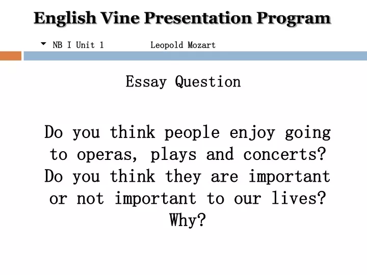 english vine presentation program