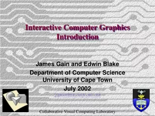 Interactive Computer Graphics Introduction