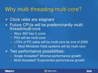 Why multi-threading/multi-core?