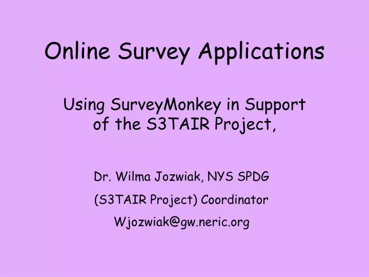 online survey applications