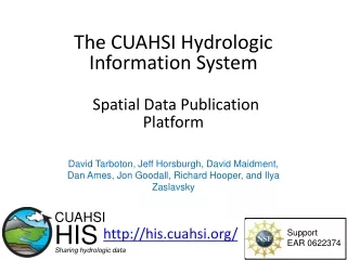 The CUAHSI Hydrologic Information System Spatial Data Publication Platform