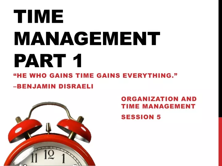 time management part 1