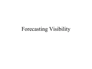 Forecasting Visibility