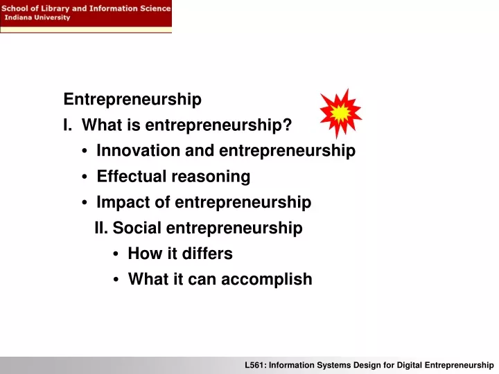 entrepreneurship i what is entrepreneurship