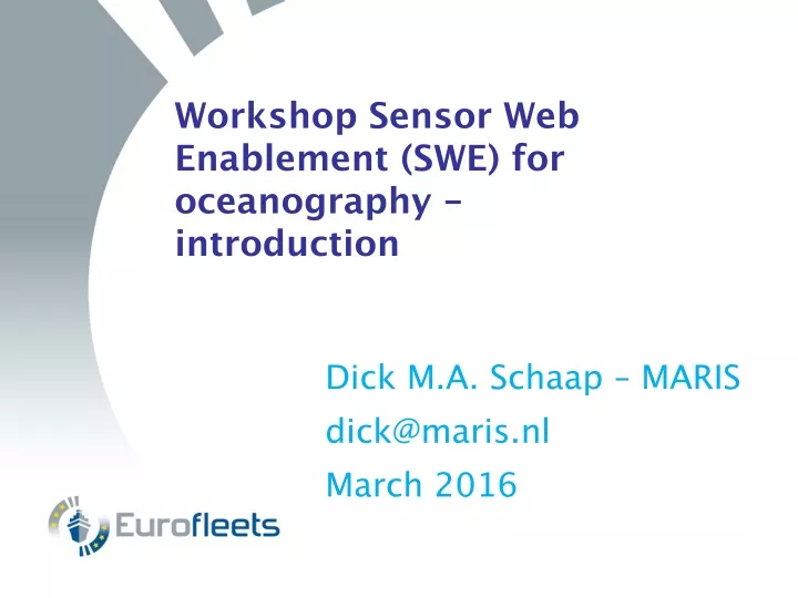 workshop sensor web enablement