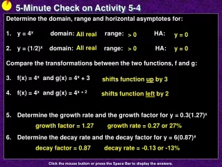 5-Minute Check on Activity  5-4