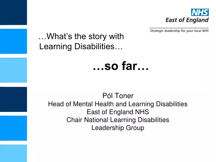 what s the story with learning disabilities