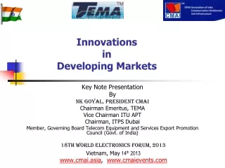 Innovations  in  Developing Markets
