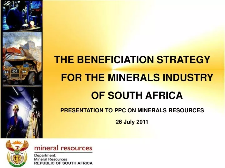 the beneficiation strategy for the minerals