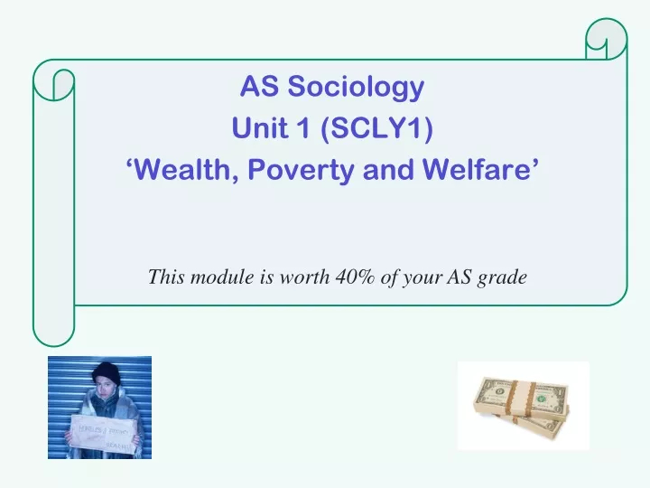 as sociology unit 1 scly1 wealth poverty and welfare