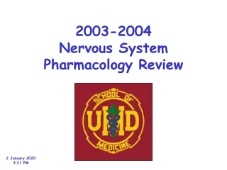 2003-2004 Nervous System Pharmacology Review