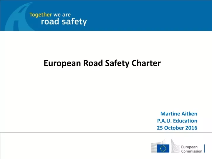 european road safety charter