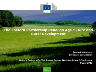 The Eastern Partnership Panel on Agriculture and Rural Development