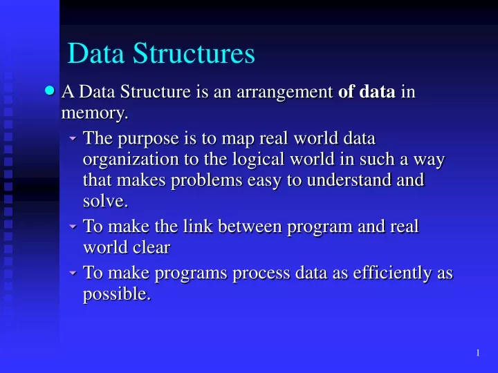 data structures