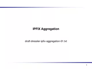 IPFIX Aggregation