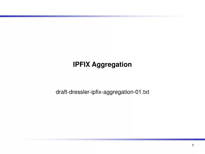 ipfix aggregation