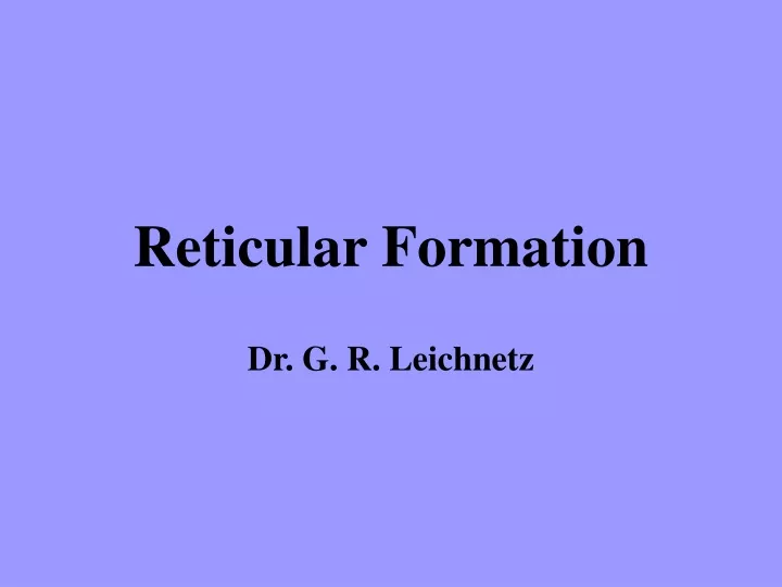 reticular formation