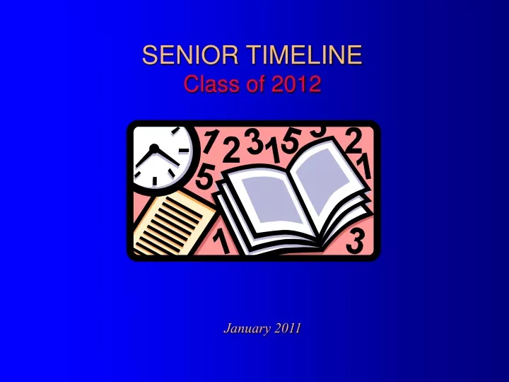 senior timeline class of 2012