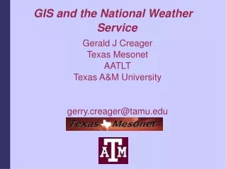 GIS and the National Weather Service