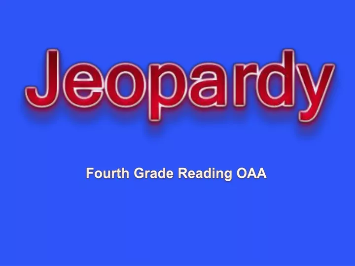 fourth grade reading oaa