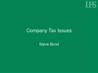 Company Tax Issues