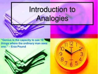 Introduction to Analogies