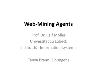 Web-Mining Agents