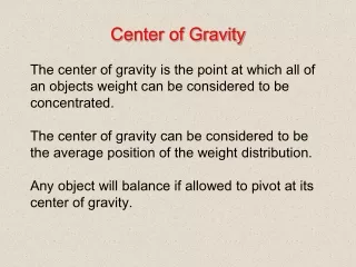 Center of Gravity