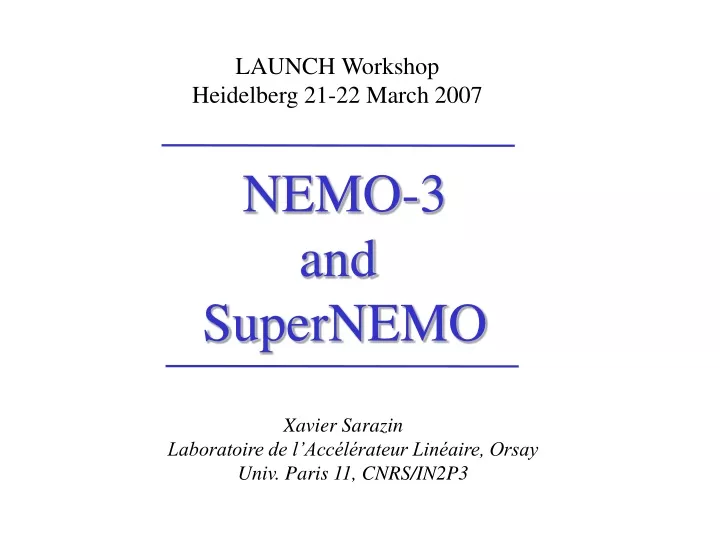 launch workshop heidelberg 21 22 march 2007
