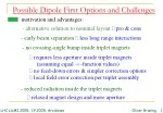 Dipole First Layout: Motivation, Advantages & Challenges - slide 1