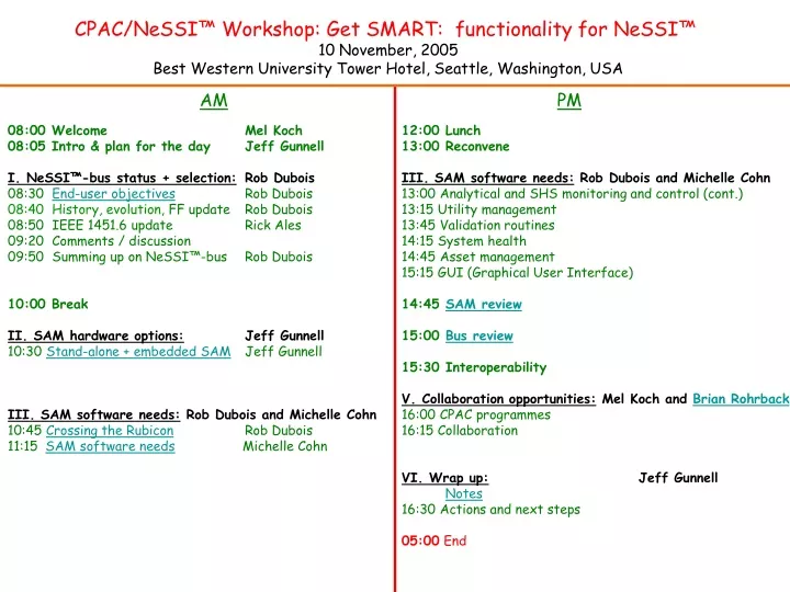 cpac nessi workshop get smart functionality
