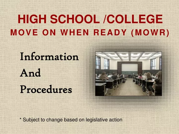 high school college move on when ready mowr
