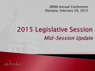 2015 Legislative Session Mid-Session Update
