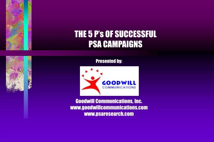 the 5 p s of successful psa campaigns