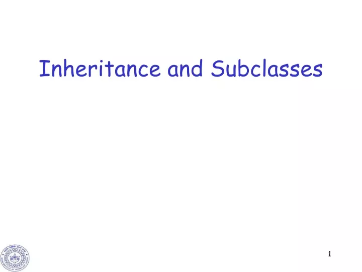 inheritance and subclasses