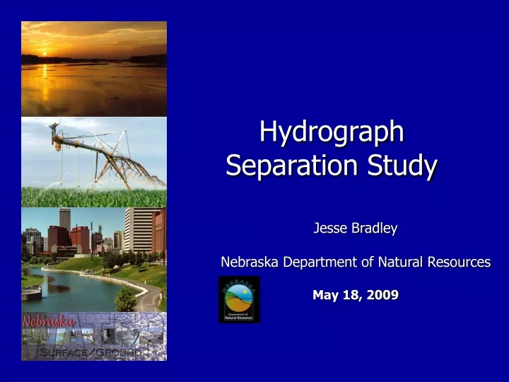 hydrograph separation study