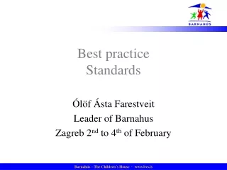 Best practice  Standards