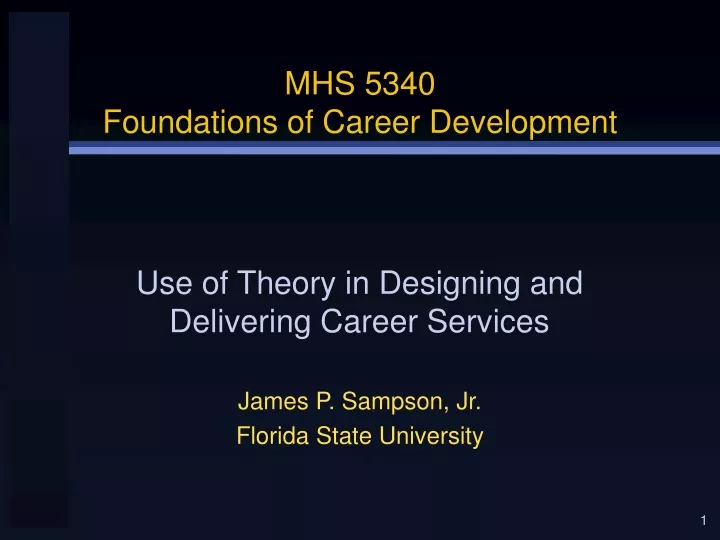 mhs 5340 foundations of career development