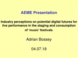 AEME Presentation