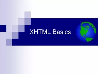 XHTML Basics